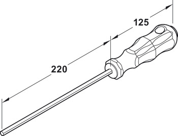 Extension for Häfele AXILO® 48/78 adjusting tool photo 2 Extension for Häfele AXILO® 48/78 adjusting tool photo 2