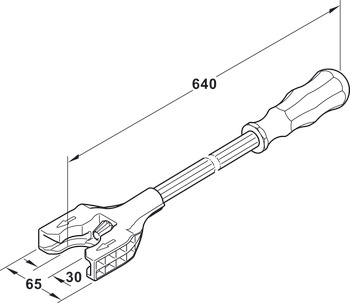 Adjusting tool, Häfele AXILO® Light Tool photo 2 Adjusting tool, Häfele AXILO® Light Tool photo 2