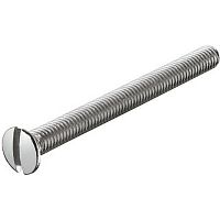 Threaded screw, M4, flat blade, raised countersunk head