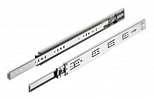 Ball bearing runners, Häfele Matrix Runner BB S, full extension, load-bearing capacity up to 30 kg, steel, side mounting