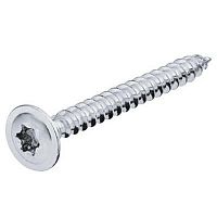 Chipboard screw, Hospa, rear panel screw, flat head, TS, zinc plated