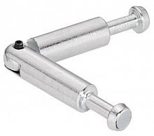 Mitre joint connector, Maxifix system, with joint, for twin mounting
