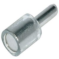 Shelf support, for inserting into Ø 3 mm drill hole, steel with 7 mm plastic cap