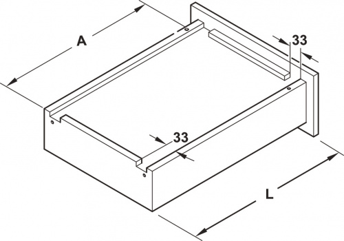 Concealed runner, Häfele Matrix Runner UM S25, single extension, load-bearing capacity up to 25 kg photo 4
