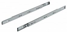 Ball bearing runners, full extension, Accuride 2642, load-bearing capacity up to 45 kg, steel, side mounting, groove-mounted