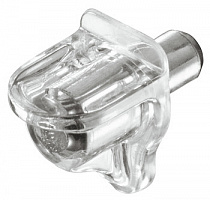 Shelf support, for inserting into Ø 5 mm drill hole, plastic with steel pin