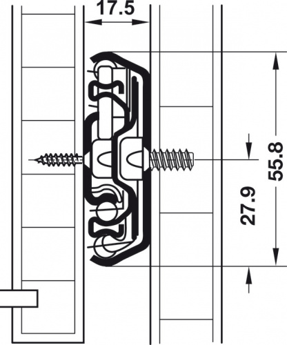 Ball bearing runners, full extension, steel photo 4