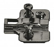 Linear mounting plate, quick-fixing, Metalla 310/540 SM, H = 2 mm, with pre-mounted Euro screws, black nickel