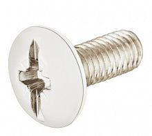 Threaded screw, flat head, M6, steel