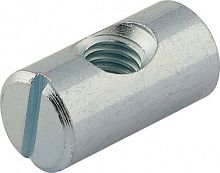 Cross dowel, steel, M6 thread, centric