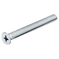 Threaded screw, countersunk head, PH cross slot, DIN 965, zinc plated