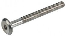 Flat head screw, M6 thread, SW4 hexagon socket