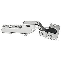 Concealed hinge, Häfele Metalla 110 SM 105°, half overlay, drilling pattern 52/5.5 mm, soft close, nickel plated