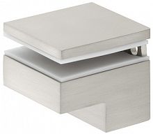 Shelf support with clamp, for wooden and glass shelves
