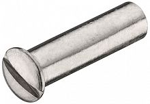 Sleeve nut, raised head, M4 internal thread, slotted head