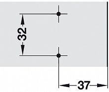 Монтажная планка HAFELE Metalla 510 Н 3mm, под саморез